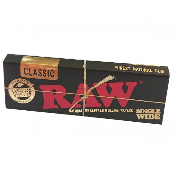 Бумага для сигарет "RAW" Single WIde Black 50л*50шт