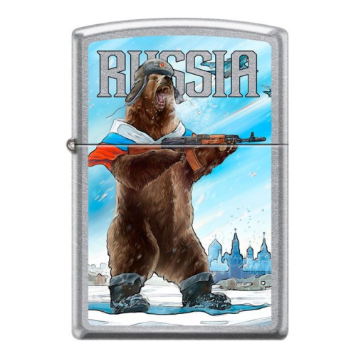 Заж. бензиновая "Zippo" 207 Russian Bear Design (США)