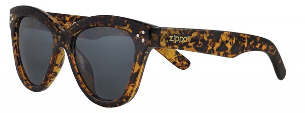 Очки солнцезащитные ZIPPO, женские, коричневые, оправа, линзы и дужки из поликарбоната
