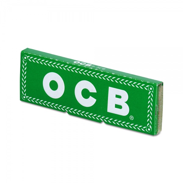 Бумага для сигарет "OCB" Green Single №8 50л*50шт (Франция)
