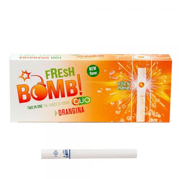 Гильзы для сигарет "Fresh Bomb" Фильтр с капсулой Апельсин 100шт.