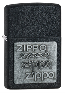 Зажигалка ZIPPO Classic с покрытием Black Crackle™, латунь/сталь, чёрная, матовая, 36x12x56 мм