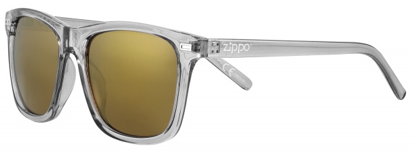 Очки солнцезащитные ZIPPO, унисекс, серые, оправа, дужки и линзы из поликарбоната