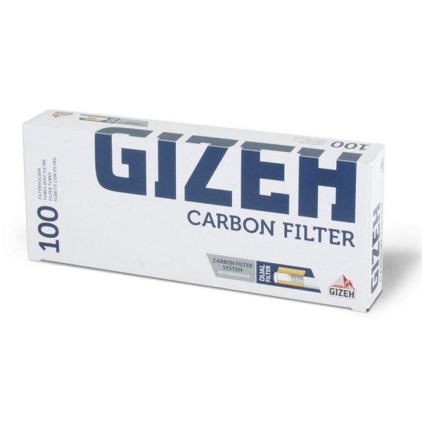 Гильзы для сигарет "Gizeh" Silver Tip KS Carbon 100шт.