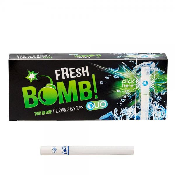 Гильзы для сигарет "Fresh Bomb" Фильтр с капсулой Мята 100шт.