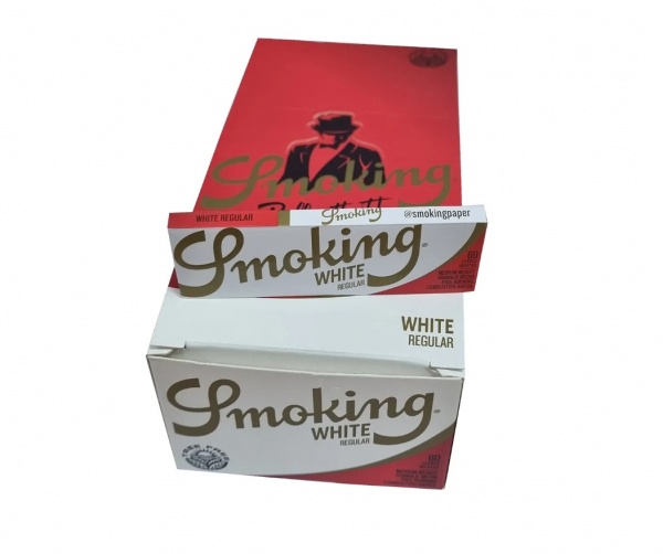 Бумага для сигарет "Smoking" White 60л*50шт (Испания)