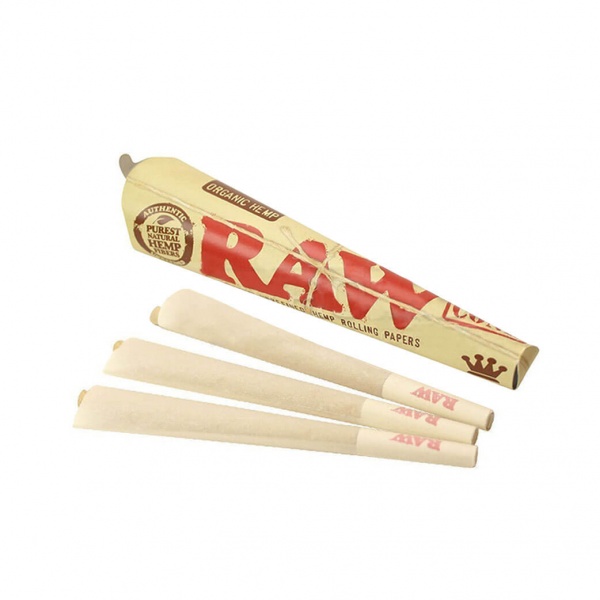 Гильзы для сигарет конические "RAW" Cones Organic KS 110мм 3шт.