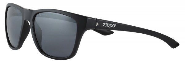 Очки солнцезащитные ZIPPO, унисекс, чёрные, оправа, линзы и дужки из поликарбоната