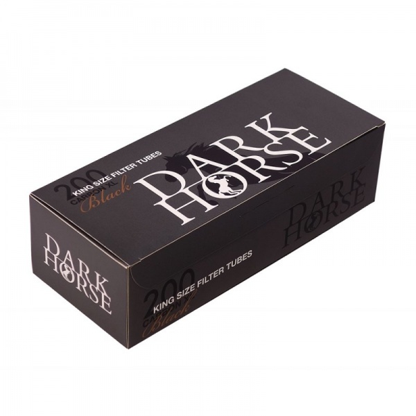 Гильзы для сигарет "Dark Horse" Extra Long Carbon Black 24mm 200шт.