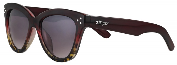 Очки солнцезащитные ZIPPO, женские, бордовые, оправа, линзы и дужки из поликарбоната
