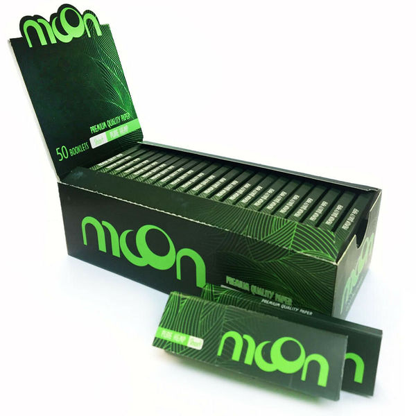 Бумага для сигарет "Moon" Green Pure Hemp 13г/м 50л*50шт