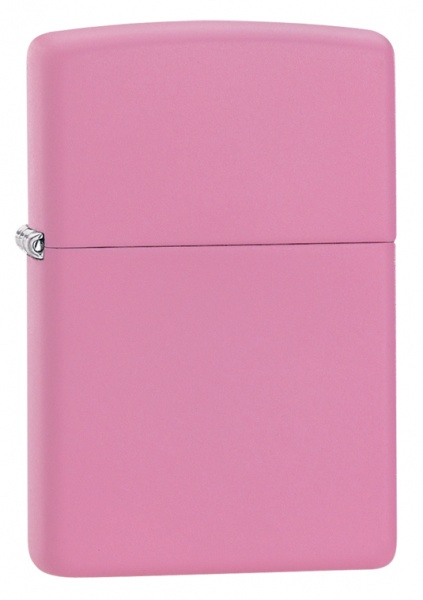 Зажигалка ZIPPO Classic с покрытием Pink Matte, латунь/сталь, розовая, матовая, 36x12x56 мм
