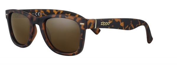 Очки солнцезащитные ZIPPO, унисекс, коричневые, оправа, линзы и дужки из поликарбоната