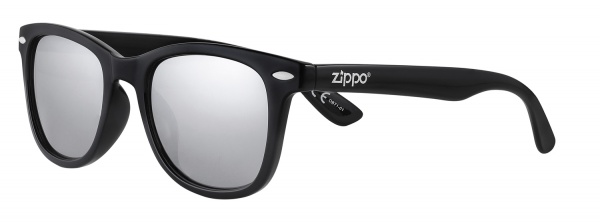 Очки солнцезащитные ZIPPO, унисекс, чёрные, оправа, линзы и дужки из поликарбоната
