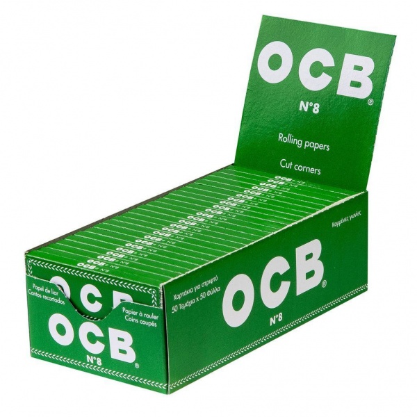 Бумага для сигарет "OCB" Green Double №8 100л*25шт (Франция)